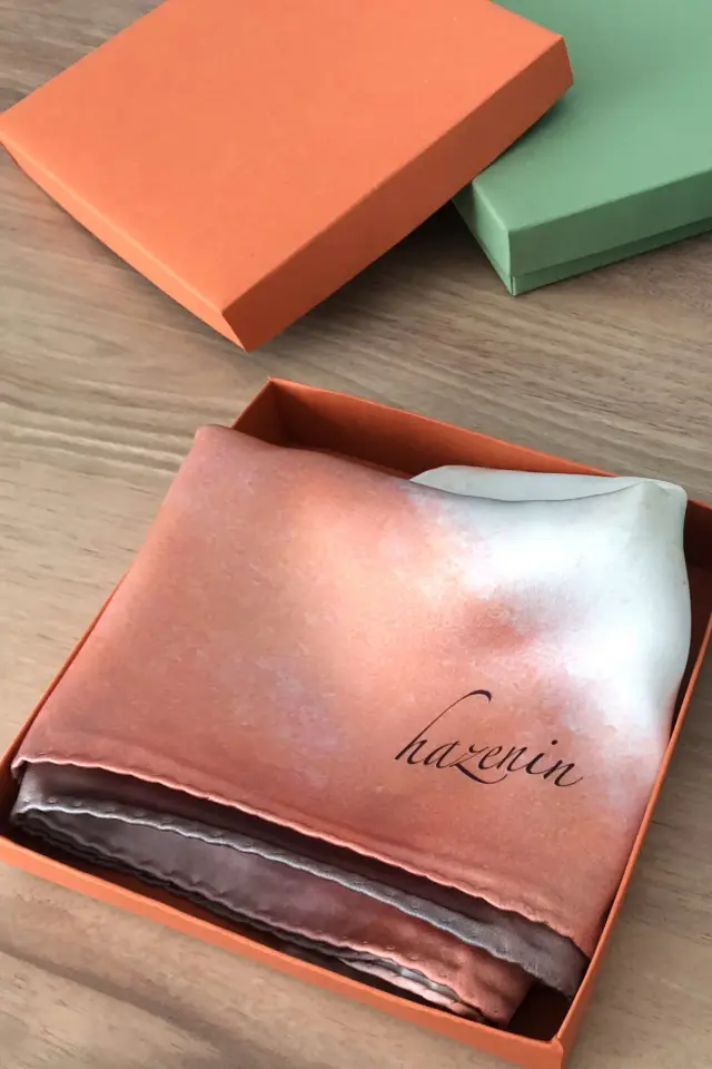 Hazenin İpek Eşarp Hüzme