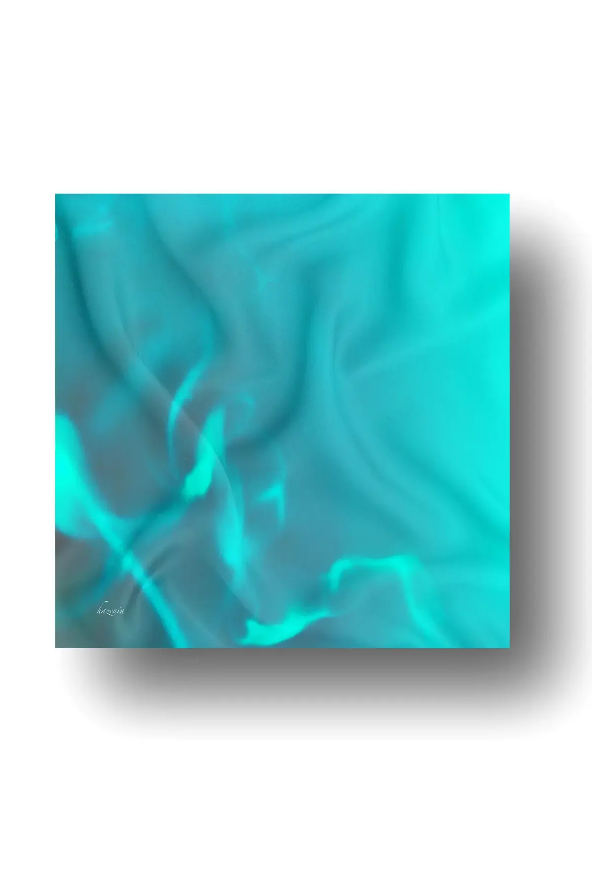 Hazenin İpek Eşarp Açık Deniz