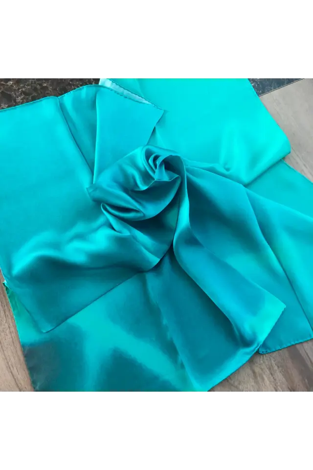 Hazenin İpek Eşarp Açık Deniz